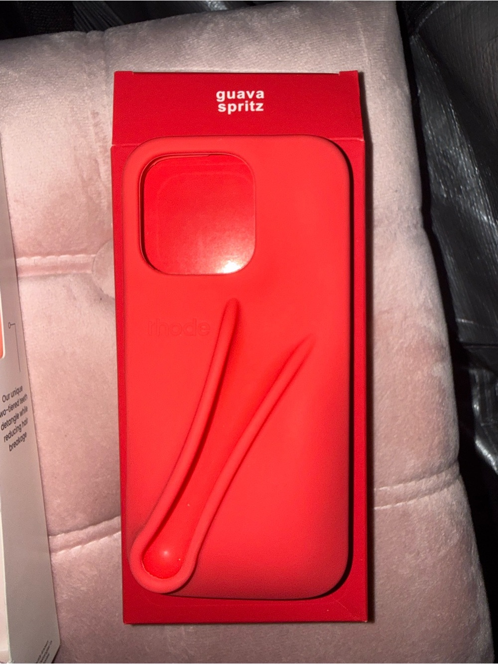 RHODE Guava Spritz Red Silicone Phone Case